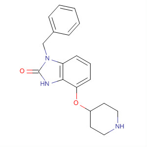 920284-13-5  2H-Benzimidazol-2-one,1,3-dihydro-1-(phenylmethyl)-4-(4-piperidinyloxy)- 920284-13-5  2H-Benzimidazol-2-one,1,3-dihydro-1-(phenylmethyl)-4-(4-piperidinyloxy)-