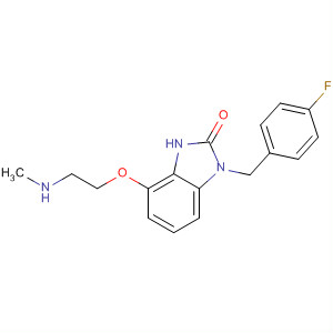 920284-38-4  2H-Benzimidazol-2-one,1-[(4-fluorophenyl)methyl]-1,3-dihydro-4-[2-(methylamino)ethoxy]-