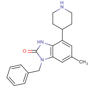920284-44-2  2H-Benzimidazol-2-one,1,3-dihydro-6-methyl-1-(phenylmethyl)-4-(4-piperidinyl)- 920284-44-2  2H-Benzimidazol-2-one,1,3-dihydro-6-methyl-1-(phenylmethyl)-4-(4-piperidinyl)-