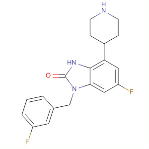 920284-47-5  2H-Benzimidazol-2-one,6-fluoro-1-[(3-fluorophenyl)methyl]-1,3-dihydro-4-(4-piperidinyl)-
