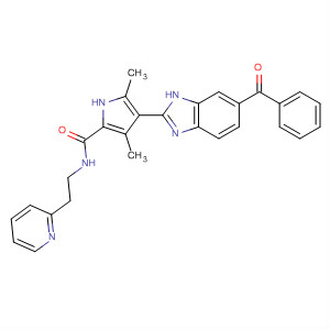 920286-31-3  1H-Pyrrole-2-carboxamide,4-(6-benzoyl-1H-benzimidazol-2-yl)-3,5-dimethyl-N-[2-(2-pyridinyl)ethyl]-