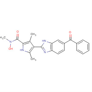 920286-62-0  1H-Pyrrole-2-carboxamide,4-(6-benzoyl-1H-benzimidazol-2-yl)-N-hydroxy-N,3,5-trimethyl-