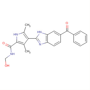 920286-64-2  1H-Pyrrole-2-carboxamide,4-(6-benzoyl-1H-benzimidazol-2-yl)-N-(hydroxymethyl)-3,5-dimethyl-