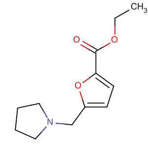 920286-80-2  2-Furancarboxylic acid, 5-(1-pyrrolidinylmethyl)-, ethyl ester
