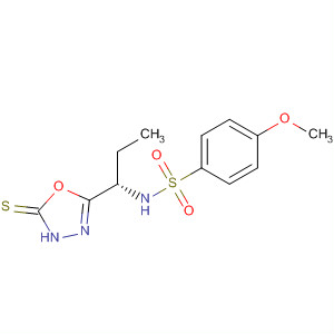918330-81-1  Benzenesulfonamide,N-[(1S)-1-(4,5-dihydro-5-thioxo-1,3,4-oxadiazol-2-yl)propyl]-4-methoxy-