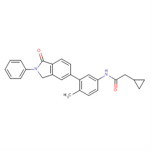 918332-50-0  Cyclopropaneacetamide,N-[3-(2,3-dihydro-1-oxo-2-phenyl-1H-isoindol-5-yl)-4-methylphenyl]-