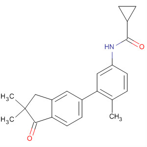 918332-53-3  Cyclopropanecarboxamide,N-[3-(2,3-dihydro-2,2-dimethyl-1-oxo-1H-inden-5-yl)-4-methylphenyl]-