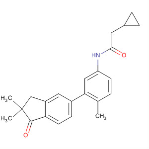 918332-54-4  Cyclopropaneacetamide,N-[3-(2,3-dihydro-2,2-dimethyl-1-oxo-1H-inden-5-yl)-4-methylphenyl]-