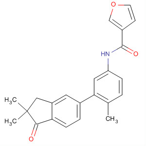 918332-56-6  3-Furancarboxamide,N-[3-(2,3-dihydro-2,2-dimethyl-1-oxo-1H-inden-5-yl)-4-methylphenyl]-