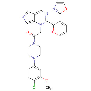 918336-32-0  Ethanone,1-[4-(4-chloro-3-methoxyphenyl)-1-piperazinyl]-2-[3-(2-oxazolyl)-1H-pyrazolo[3,4-d]pyrimidin-1-yl]-