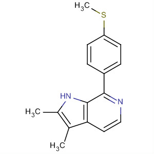 918336-54-6  1H-Pyrrolo[2,3-c]pyridine, 2,3-dimethyl-7-[4-(methylthio)phenyl]-