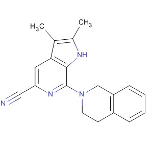918336-63-7  1H-Pyrrolo[2,3-c]pyridine-5-carbonitrile,7-(3,4-dihydro-2(1H)-isoquinolinyl)-2,3-dimethyl-