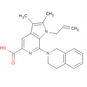 918336-65-9  1H-Pyrrolo[2,3-c]pyridine-5-carboxylic acid,7-(3,4-dihydro-2(1H)-isoquinolinyl)-2,3-dimethyl-1-(2-propen-1-yl)-