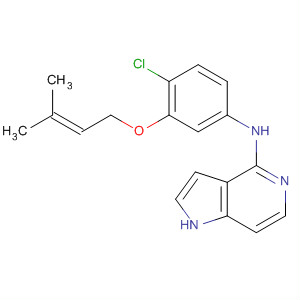 918340-45-1  1H-Pyrrolo[3,2-c]pyridin-4-amine,N-[4-chloro-3-[(3-methyl-2-buten-1-yl)oxy]phenyl]-