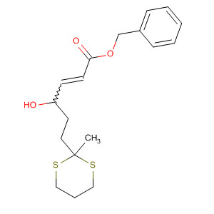 918343-88-1  2-Hexenoic acid, 4-hydroxy-6-(2-methyl-1,3-dithian-2-yl)-, phenylmethylester, (2E)-