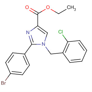918349-88-9  1H-Imidazole-4-carboxylic acid,2-(4-bromophenyl)-1-[(2-chlorophenyl)methyl]-, ethyl ester