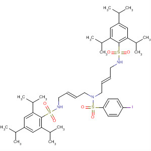 918401-84-0  Benzenesulfonamide,4-iodo-N,N-bis[(2E)-4-[[[2,4,6-tris(1-methylethyl)phenyl]sulfonyl]amino]-2-buten-1-yl]-
