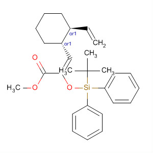 918410-72-7  2-Propenoic acid,2-[[(1,1-dimethylethyl)diphenylsilyl]oxy]-3-[(1R,2S)-2-ethenylcyclohexyl]-,methyl ester, (2E)-rel-