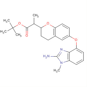 918414-76-3  2H-1-Benzopyran-2-propanoic acid,6-[(2-amino-1-methyl-1H-benzimidazol-4-yl)oxy]-3,4-dihydro-,1,1-dimethylethyl ester