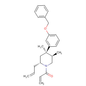 918423-53-7  2-Propen-1-one,1-[(2R,4R,5R)-4,5-dimethyl-4-[3-(phenylmethoxy)phenyl]-2-(2-propen-1-yl)-1-piperidinyl]-