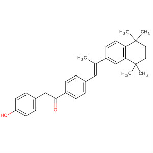 918423-85-5  Ethanone,2-(4-hydroxyphenyl)-1-[4-[(1E)-2-(5,6,7,8-tetrahydro-5,5,8,8-tetramethyl-2-naphthalenyl)-1-propen-1-yl]phenyl]-