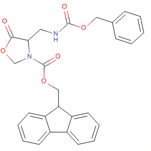 918428-71-4  3-Oxazolidinecarboxylic acid,5-oxo-4-[[[(phenylmethoxy)carbonyl]amino]methyl]-,9H-fluoren-9-ylmethyl ester, (4S)-