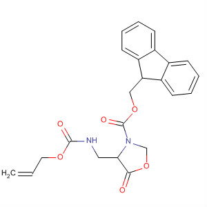918428-72-5  3-Oxazolidinecarboxylic acid,5-oxo-4-[[[(2-propen-1-yloxy)carbonyl]amino]methyl]-,9H-fluoren-9-ylmethyl ester, (4S)-