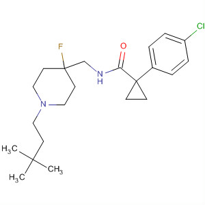 918431-04-6  Cyclopropanecarboxamide,1-(4-chlorophenyl)-N-[[1-(3,3-dimethylbutyl)-4-fluoro-4-piperidinyl]methyl]-