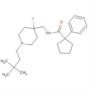 918431-10-4  Cyclopentanecarboxamide,N-[[1-(3,3-dimethylbutyl)-4-fluoro-4-piperidinyl]methyl]-1-phenyl-
