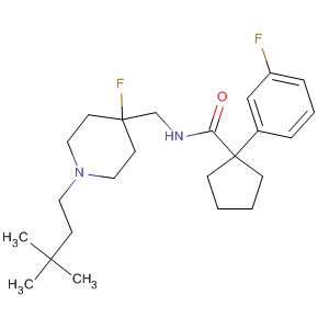 918431-18-2  Cyclopentanecarboxamide,N-[[1-(3,3-dimethylbutyl)-4-fluoro-4-piperidinyl]methyl]-1-(3-fluorophenyl)-
