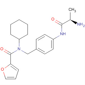 918432-45-8  2-Furancarboxamide,N-[[4-[[(2R)-2-amino-1-oxopropyl]amino]phenyl]methyl]-N-cyclohexyl-