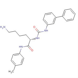 918433-66-6  Hexanamide,6-amino-2-[[([1,1'-biphenyl]-3-ylamino)carbonyl]amino]-N-(4-methylphenyl)-, (2S)-