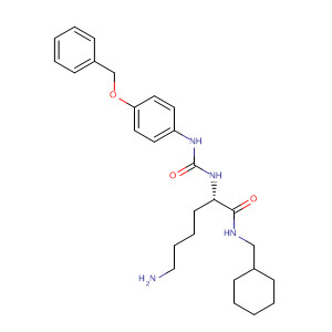 918435-28-6  Hexanamide,6-amino-N-(cyclohexylmethyl)-2-[[[[4-(phenylmethoxy)phenyl]amino]carbonyl]amino]-, (2S)-