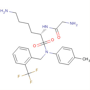 918436-11-0  L-Lysinamide,N-[[2-(trifluoromethyl)phenyl]methyl]glycyl-N-(4-methylphenyl)-