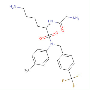 918436-13-2  L-Lysinamide,N-[[4-(trifluoromethyl)phenyl]methyl]glycyl-N-(4-methylphenyl)-