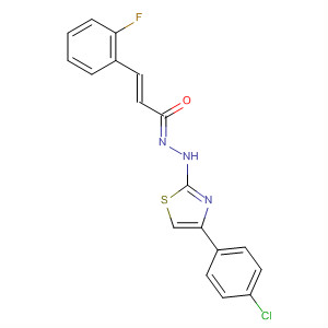 918441-85-7  2-Propenal, 3-(2-fluorophenyl)-,2-[4-(4-chlorophenyl)-2-thiazolyl]hydrazone, (1E,1E,2E)-