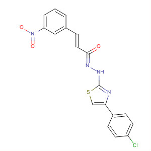 918441-87-9  2-Propenal, 3-(3-nitrophenyl)-,2-[4-(4-chlorophenyl)-2-thiazolyl]hydrazone, (1E,1E,2E)-