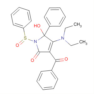 918442-44-1  2H-Pyrrol-2-one,3-benzoyl-4-(diethylamino)-1,5-dihydro-5-hydroxy-5-phenyl-1-(phenylsulfonyl)-