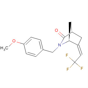 918452-33-2  2-Azabicyclo[2.2.1]heptan-3-one,2-[(4-methoxyphenyl)methyl]-6-(2,2,2-trifluoroethylidene)-, (1S,4S,6Z)-