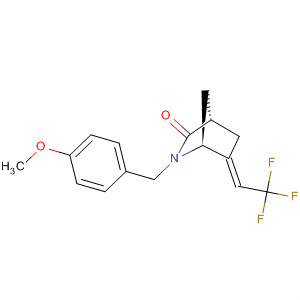 918452-34-3  2-Azabicyclo[2.2.1]heptan-3-one,2-[(4-methoxyphenyl)methyl]-6-(2,2,2-trifluoroethylidene)-, (1S,4S,6E)-