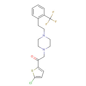 918481-05-7  Ethanone,1-(5-chloro-2-thienyl)-2-[4-[2-[2-(trifluoromethyl)phenyl]ethyl]-1-piperazinyl]-