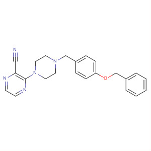 918481-49-9  2-Pyrazinecarbonitrile,3-[4-[[4-(phenylmethoxy)phenyl]methyl]-1-piperazinyl]-