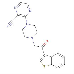 918481-86-4  2-Pyrazinecarbonitrile,3-[4-(2-benzo[b]thien-3-yl-2-oxoethyl)-1-piperazinyl]-