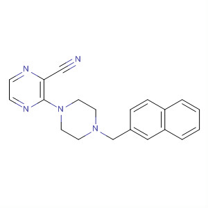 918481-95-5  2-Pyrazinecarbonitrile, 3-[4-(2-naphthalenylmethyl)-1-piperazinyl]-