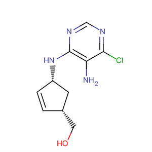 918492-97-4  2-Cyclopentene-1-methanol,4-[(5-amino-6-chloro-4-pyrimidinyl)amino]-, (1S,4R)-