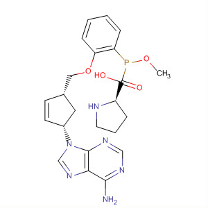 918493-04-6  D-Proline,1-[[[(1R,4S)-4-(6-amino-9H-purin-9-yl)-2-cyclopenten-1-yl]methoxy]phenoxyphosphinyl]-, methyl ester