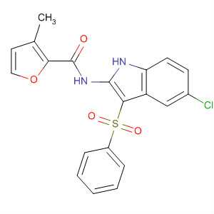 918493-48-8  2-Furancarboxamide,N-[5-chloro-3-(phenylsulfonyl)-1H-indol-2-yl]-3-methyl-