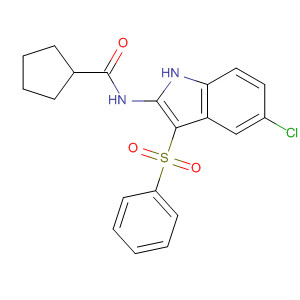 918493-71-7  Cyclopentanecarboxamide,N-[5-chloro-3-(phenylsulfonyl)-1H-indol-2-yl]-