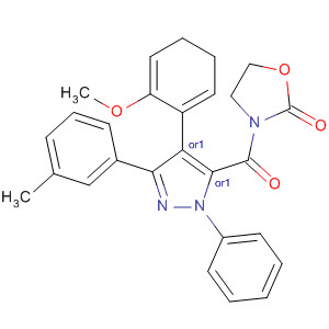 918497-31-1  2-Oxazolidinone,3-[[(4R,5S)-4,5-dihydro-4-(2-methoxyphenyl)-3-(3-methylphenyl)-1-phenyl-1H-pyrazol-5-yl]carbonyl]-, rel-