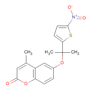918497-93-5  2H-1-Benzopyran-2-one,4-methyl-6-[1-methyl-1-(5-nitro-2-thienyl)ethoxy]-